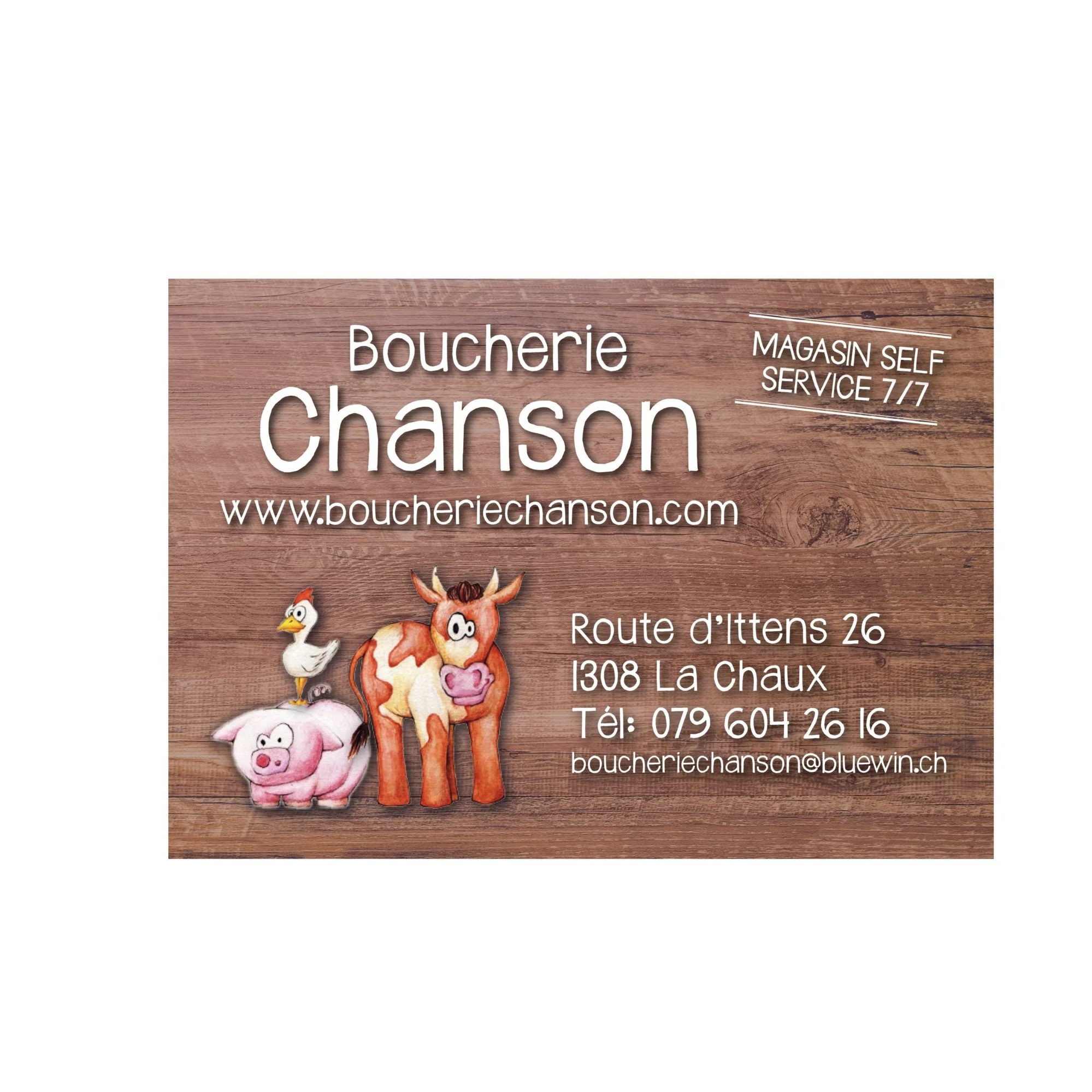 Boucherie Chanson de La Chaux
