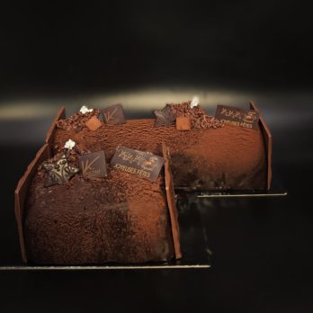 Bûche deux tailles duo chocolat -K.Pultau