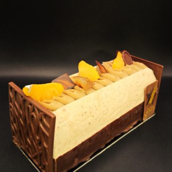 Bûche chataigne & mandarine -K.Pultau