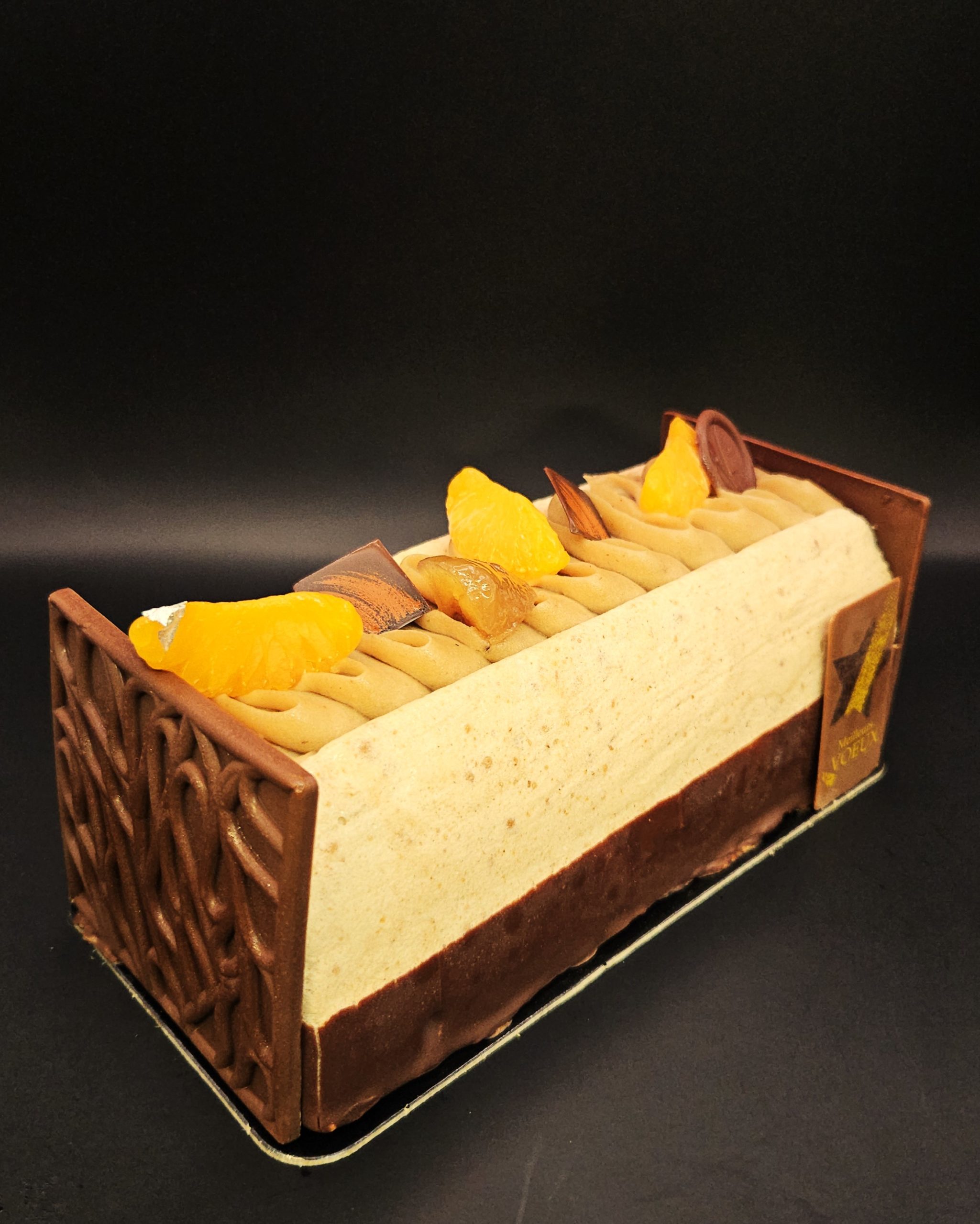 Bûche chataigne & mandarine -K.Pultau
