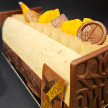 Bûche chataigne & mandarine -K.Pultau